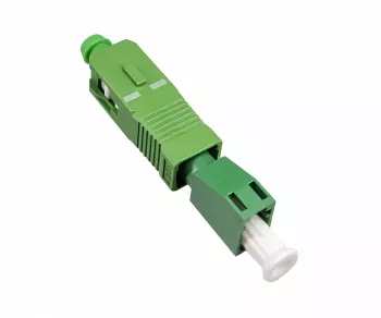 Fibre optic adapter LC/APC socket to SC/APC plug Fibre optic adapter, singlemode / simplex